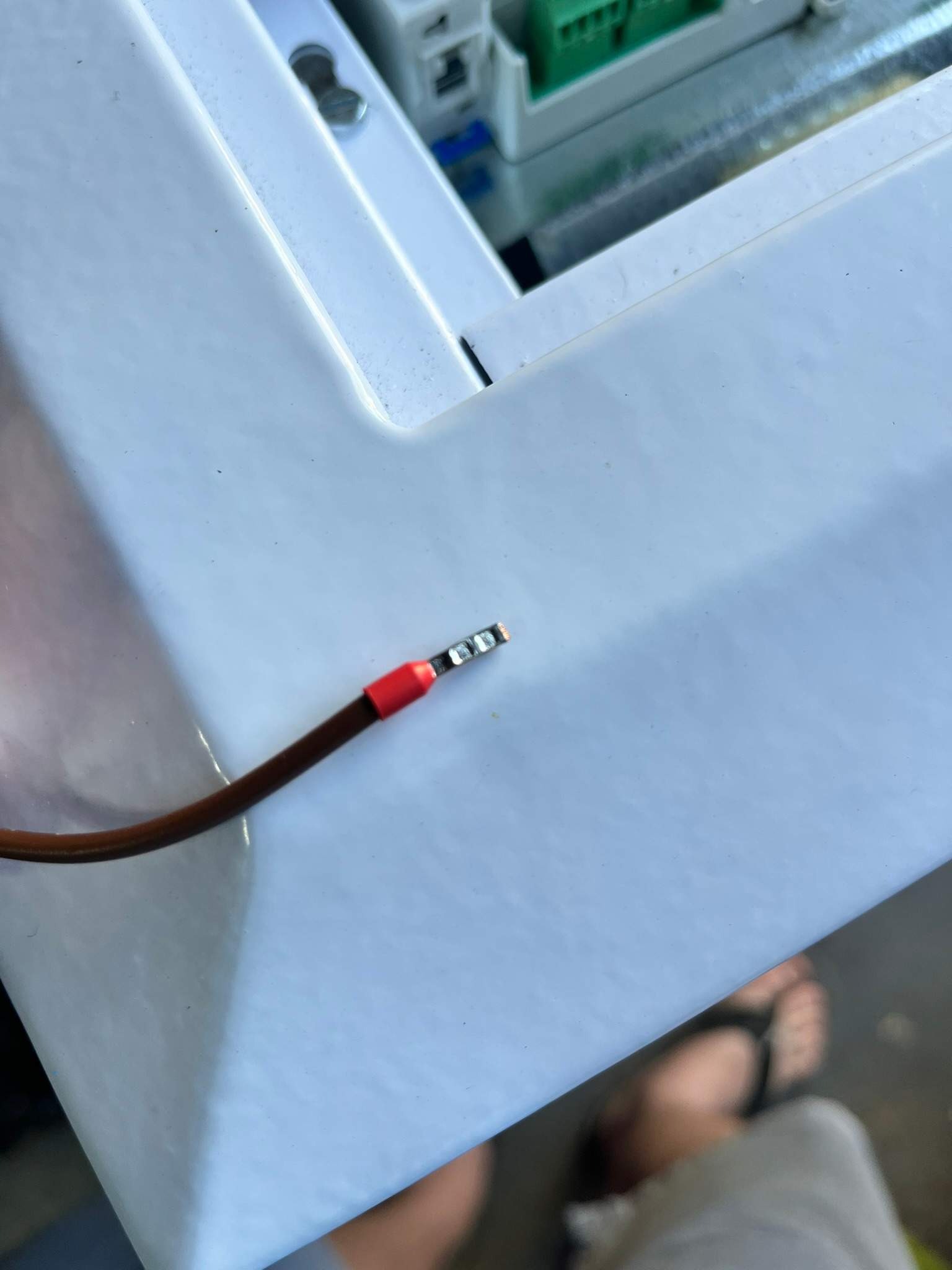 RJ45 cable termination detail showing the precision needed in AV and network cabling