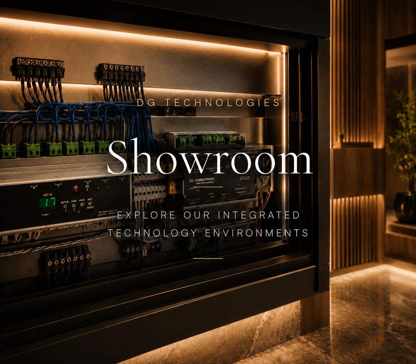 DG Technologies showroom audio visual installation