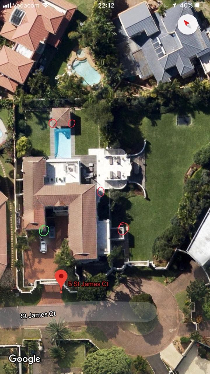 mapping out residential cctv job using google maps
